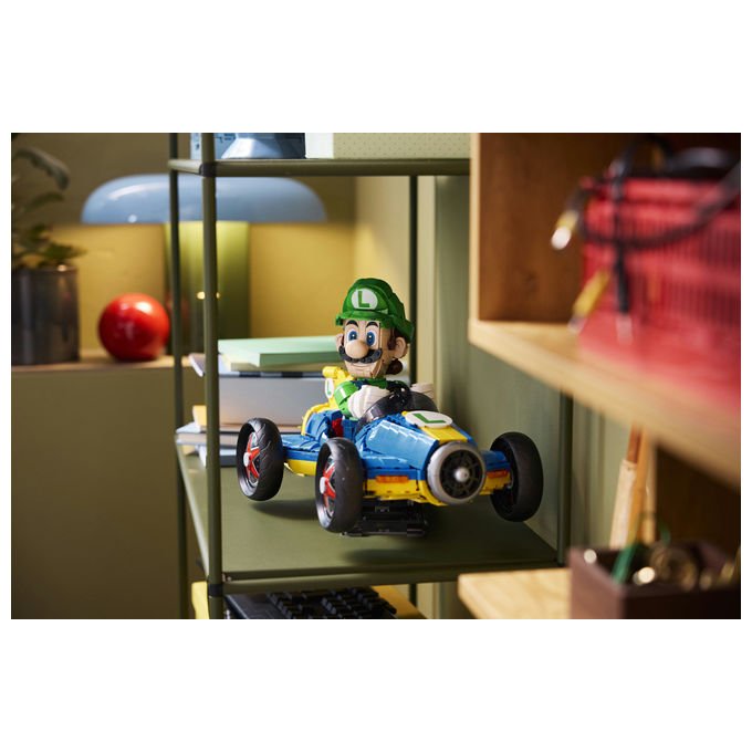 Lego 72050 Super Mario Mario Kart Luigi e Mach 8 Set da Costruzione per Adulti 2234 Pezzi 41x23x25 cm