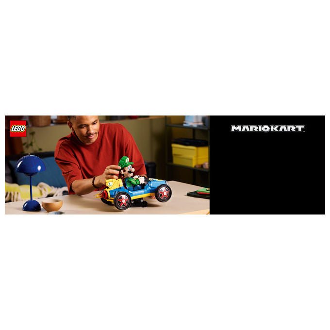 Lego 72050 Super Mario Mario Kart Luigi e Mach 8 Set da Costruzione per Adulti 2234 Pezzi 41x23x25 cm