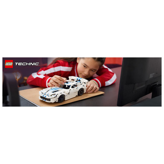 Lego 42234 Technic Auto Sportiva Dodge Viper GTS-R con Motore V10 Sterzo e Differenziale 805 pezzi colore Multicolore