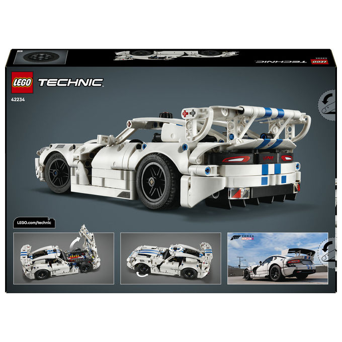 Lego 42234 Technic Auto Sportiva Dodge Viper GTS-R con Motore V10 Sterzo e Differenziale 805 pezzi colore Multicolore