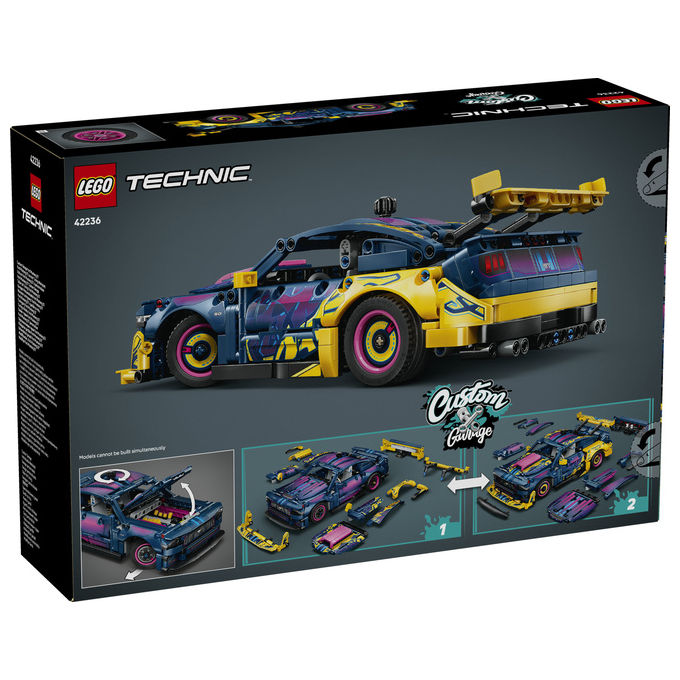 Lego 42236 Auto Ford Mustang GT Custom Garage Giocattolo con Motore V8 Sterzo HOG Parti Intercambiabili da 10+ colore Multicolore