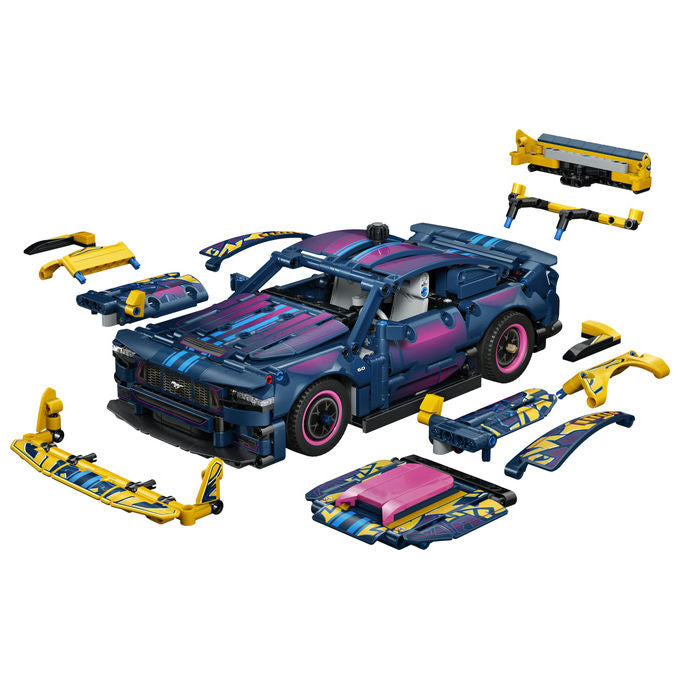 Lego 42236 Auto Ford Mustang GT Custom Garage Giocattolo con Motore V8 Sterzo HOG Parti Intercambiabili da 10+ colore Multicolore