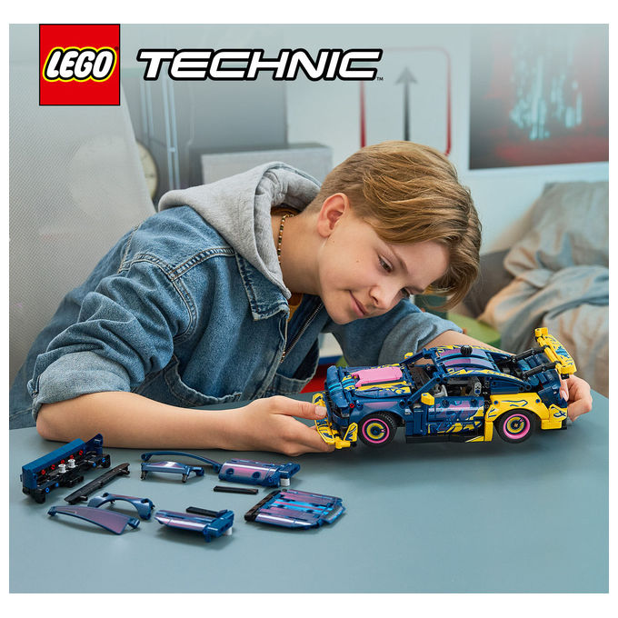 Lego 42236 Auto Ford Mustang GT Custom Garage Giocattolo con Motore V8 Sterzo HOG Parti Intercambiabili da 10+ colore Multicolore