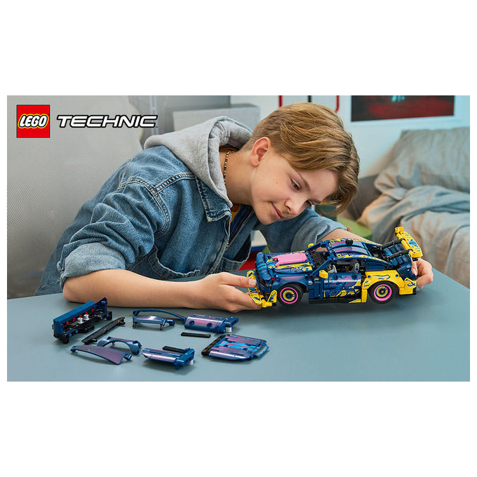 Lego 42236 Auto Ford Mustang GT Custom Garage Giocattolo con Motore V8 Sterzo HOG Parti Intercambiabili da 10+ colore Multicolore