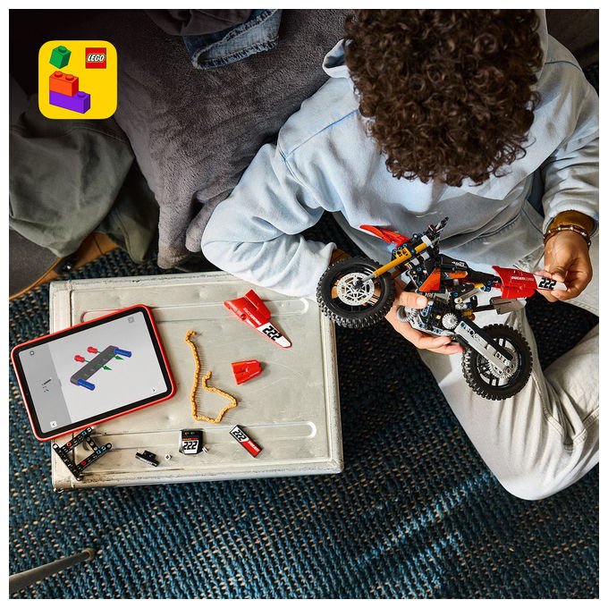 Lego 42238 Technic Moto da Costruzione con Dettagli Realistici 457 pezzi colore Multicolore