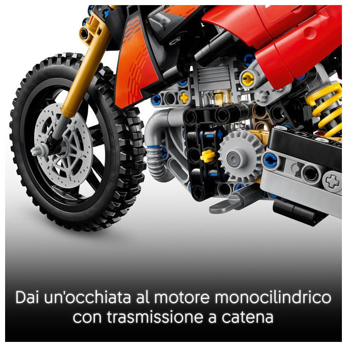 Lego 42238 Technic Moto da Costruzione con Dettagli Realistici 457 pezzi colore Multicolore