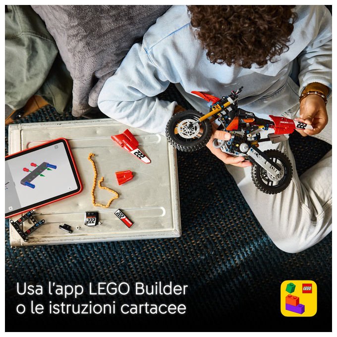 Lego 42238 Technic Moto da Costruzione con Dettagli Realistici 457 pezzi colore Multicolore
