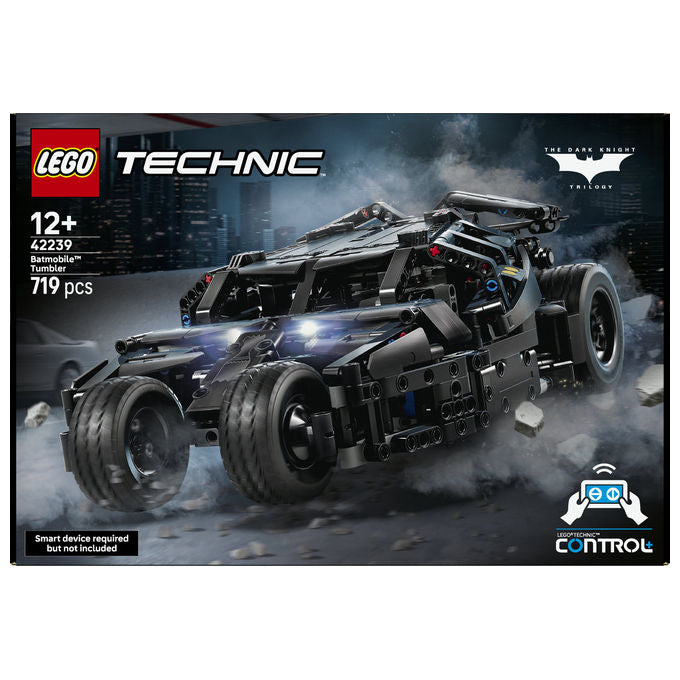 Lego 42239 Technic Batmobile Tumbler Giocattolo Telecomandato con Controllo App e Luci Funzionanti colore Nero