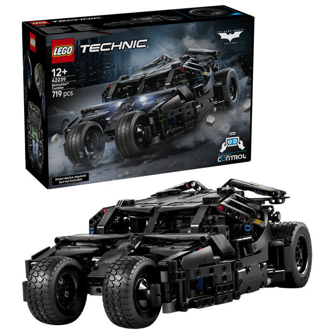 Lego 42239 Technic Batmobile Tumbler Giocattolo Telecomandato con Controllo App e Luci Funzionanti colore Nero
