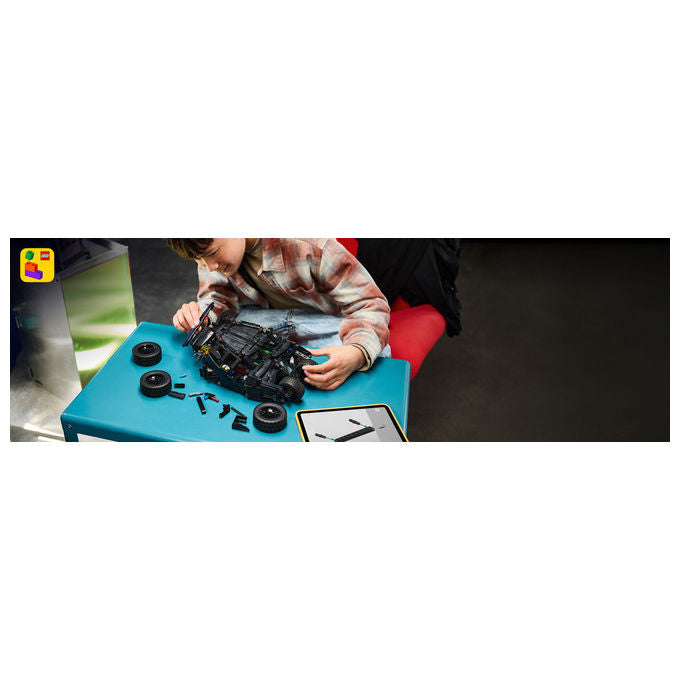 Lego 42239 Technic Batmobile Tumbler Giocattolo Telecomandato con Controllo App e Luci Funzionanti colore Nero