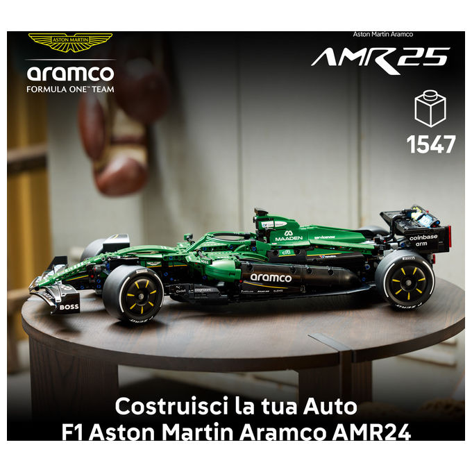 Lego 42240 Technic Auto F1 Aston Martin Aramco AMR24 Set da costruzione 1547 pezzi colore Multicolore