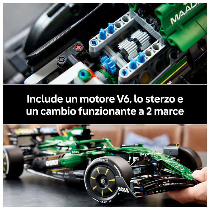 Lego 42240 Technic Auto F1 Aston Martin Aramco AMR24 Set da costruzione 1547 pezzi colore Multicolore