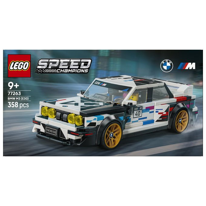 Lego 77263 Speed Champions Set di costruzione BMW M3 E30 358 pezzi colore Multicolore