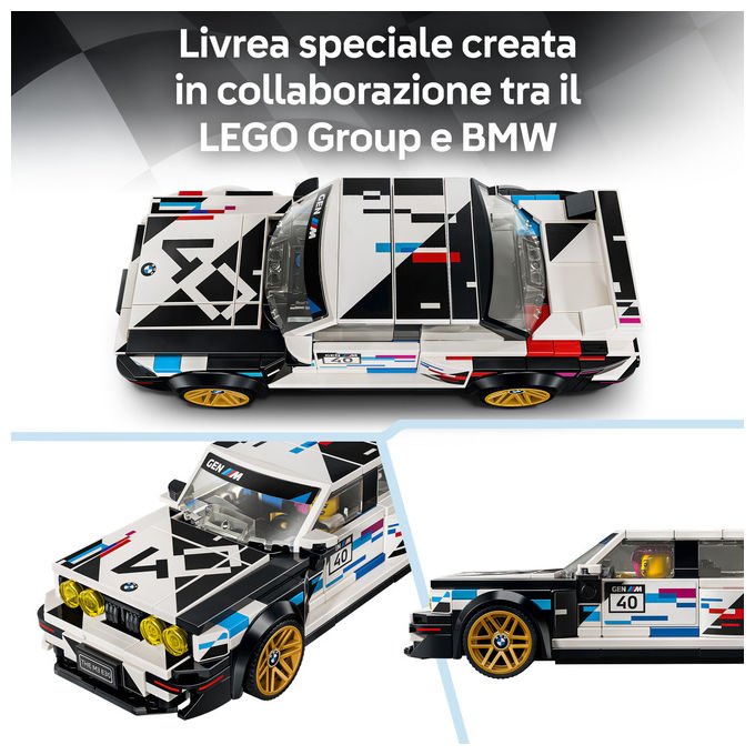 Lego 77263 Speed Champions Set di costruzione BMW M3 E30 358 pezzi colore Multicolore