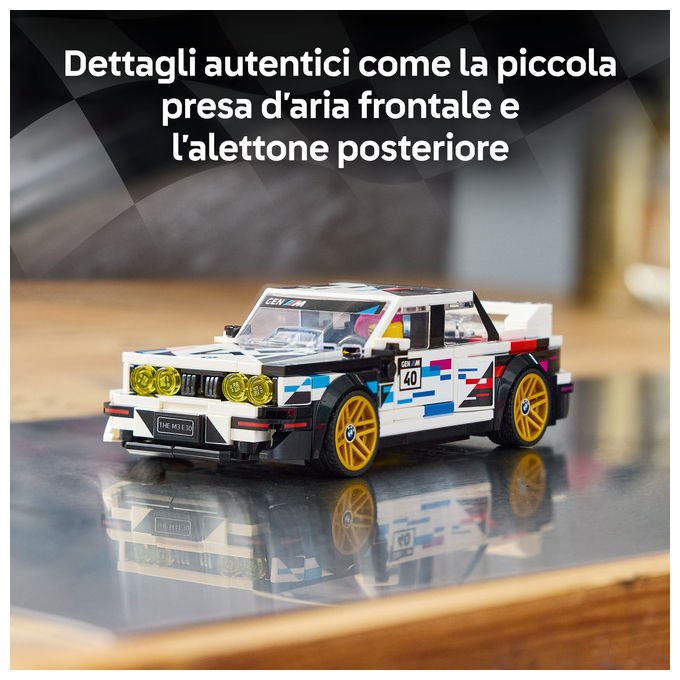 Lego 77263 Speed Champions Set di costruzione BMW M3 E30 358 pezzi colore Multicolore