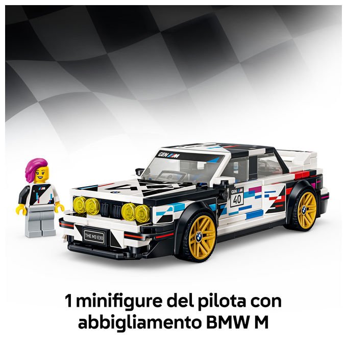 Lego 77263 Speed Champions Set di costruzione BMW M3 E30 358 pezzi colore Multicolore