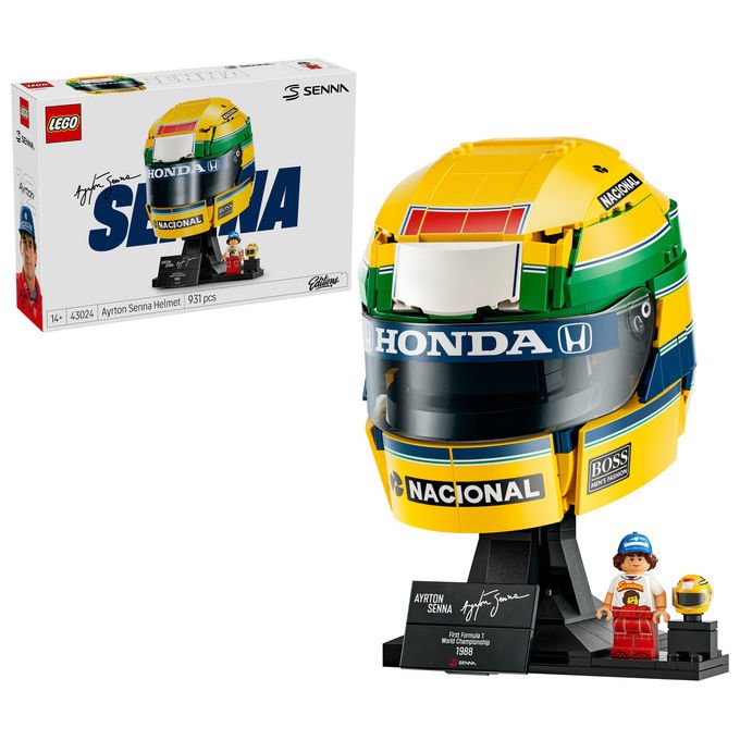 Lego 43024 Casco Ayrton Senna Set da Costruzione 931 Pezzi colore Multicolore
