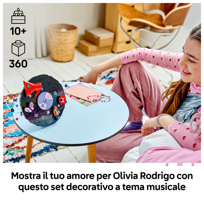 Lego 43028 Editions Music Vinile di Olivia Rodrigo 360 pezzi (17x18x9 cm) colore Multicolore