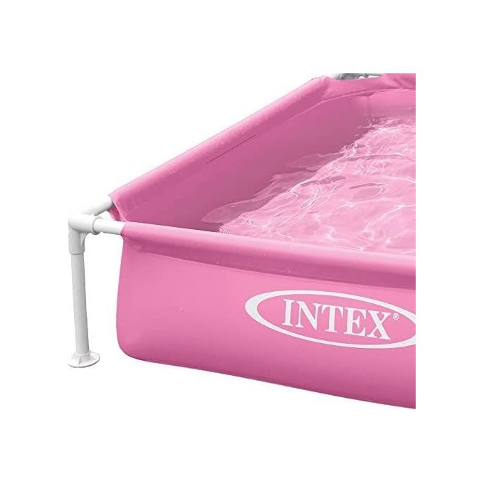 Intex 57172 Piscina Quadrata Mini Frame Fucsia 122x122x30cm