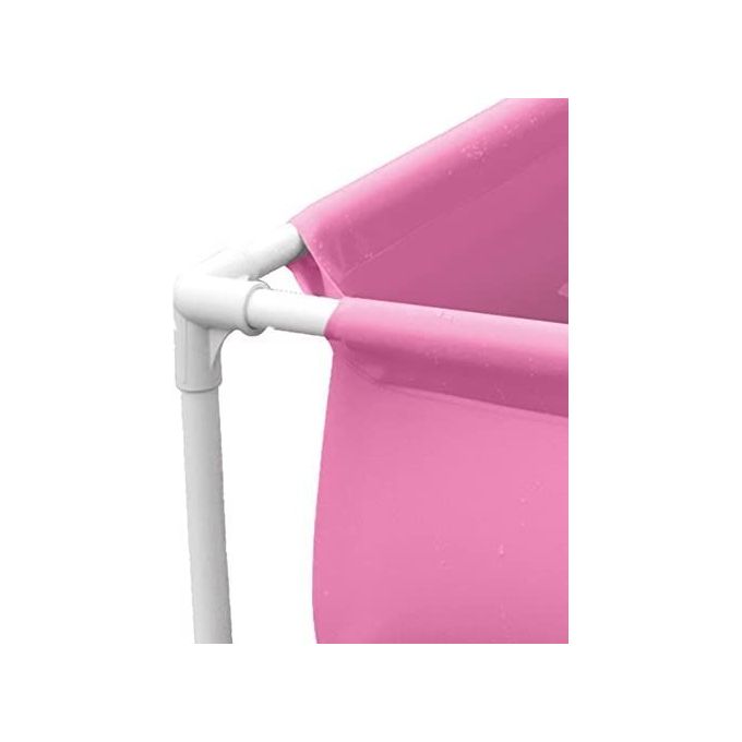 Intex 57172 Piscina Quadrata Mini Frame Fucsia 122x122x30cm