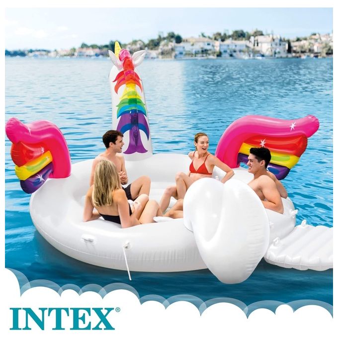Intex Materassino Cavalcabile Unicorno 201x140x97cm