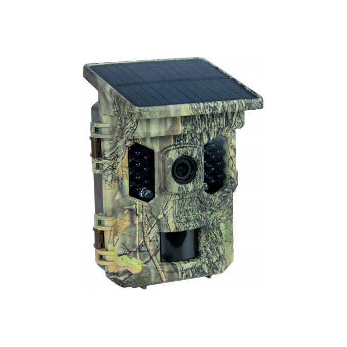Braun 57646 Scouting Cam Black300 WiFi Solar 4K Mini Telecamera per Sorveglianza con Sensore CMOS Risoluzione 32 MP Video 4K Connessione Wi-Fi Pannello Solare Memoria microSD fino a 256 GB colore Mimetico