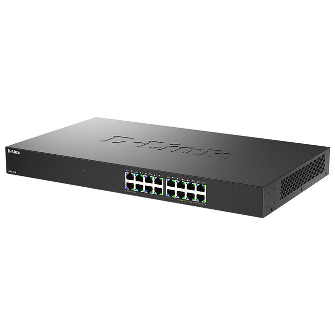 D-Link DMS-1016 DMS-1016 Switch Non Gestito L2+ 16 Porte 2.5G Ethernet 80 Gbit-s 16000 voci MAC Nero