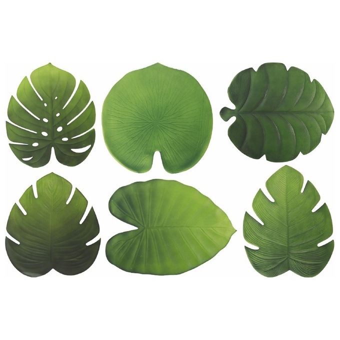 Jungle Slim Set 6 tovagliette foglie tropicali