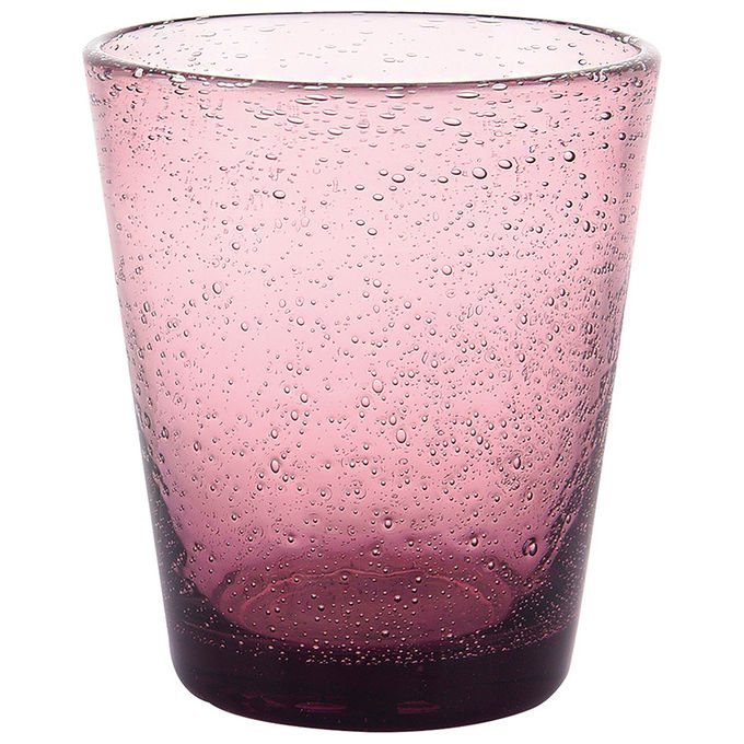 VDE TIVOLI 1996 Set 6 Cancun Satin Bicchiere Acqua In Pasta Di Vetro Soffiato 330 Ml