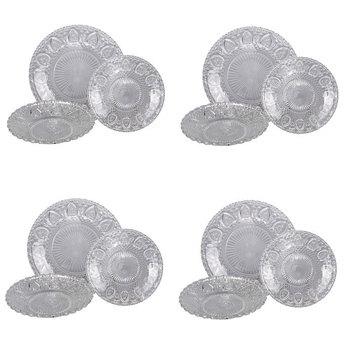 VDE TIVOLI 1996 Cuore Sacro Servizio Tavola 12 Pezzi In Vetro