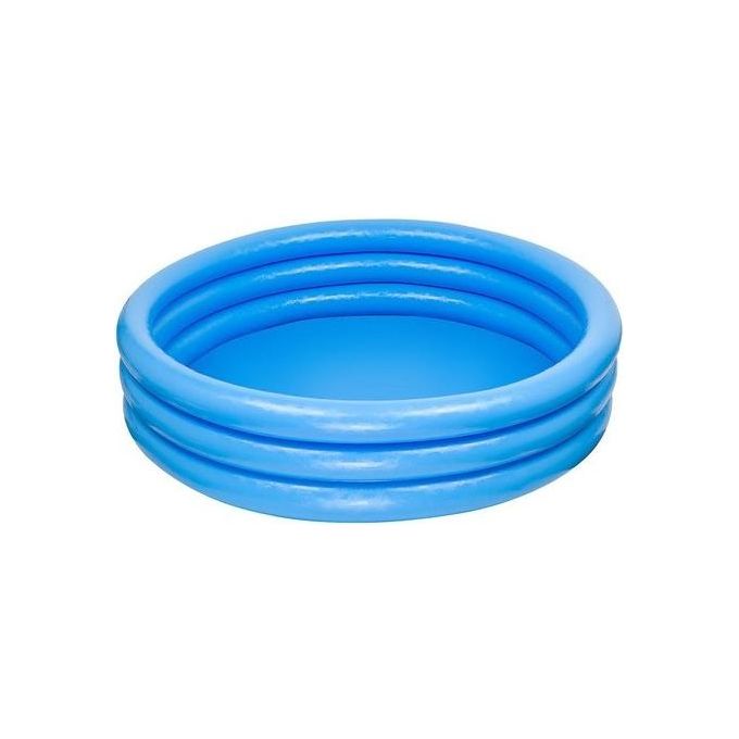 Intex Piscina Crystal 114x25cm 3 Anelli Blu