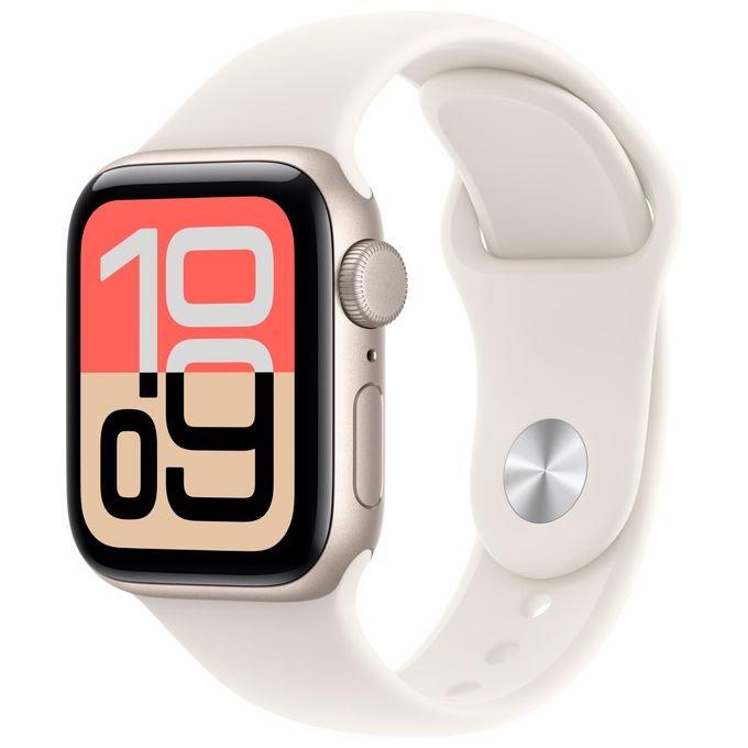 Apple MEH54ZR-A Apple Watch SE 3 GPS 40mm Cassa in Alluminio con Sport Band Galassia colore Beige