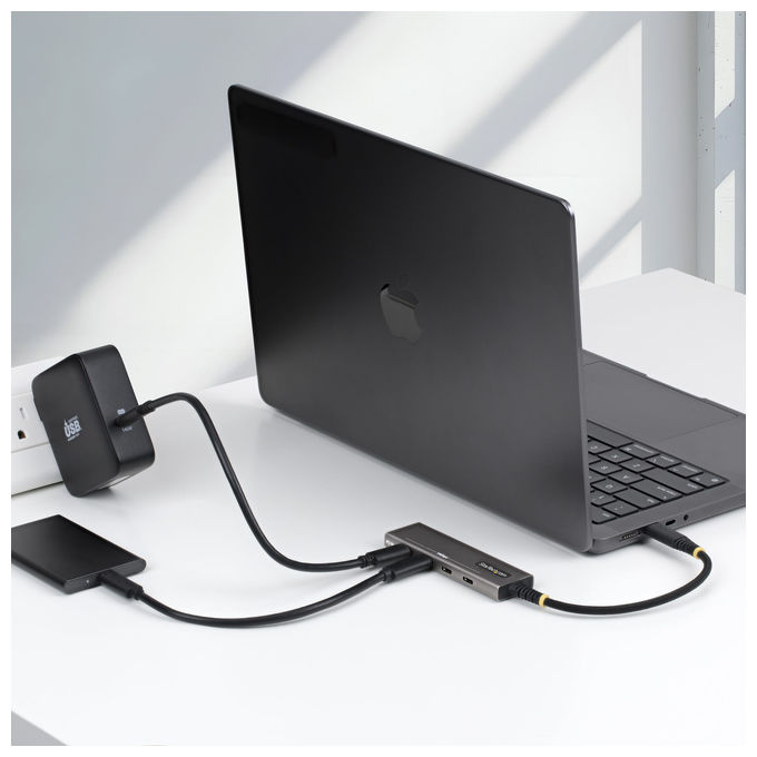 StarTech.com 309B-USBC-HUB Hub USB-C 4 porte 10Gbps Ricarica Power Delivery 100W colore Grigio
