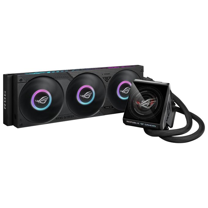 Asus 90RC01M1-B0EAY0 ROG Strix LC IV 360 ARGB LCD Raffreddatore di liquidi tutto in uno 12 cm colore Nero
