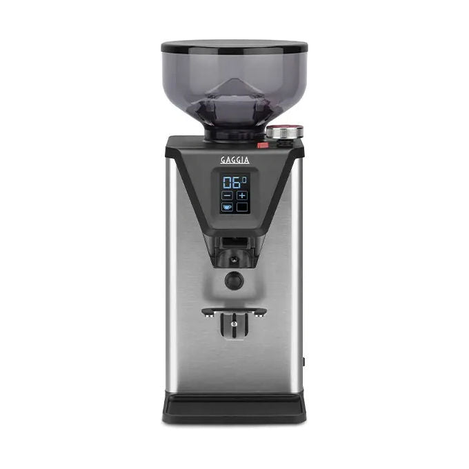Gaggia EG4950-90 MDF55 Macinacaffe' Semi-professionale con Touchscreen e Macine a Fluttone Piatto Capacita' 250 g 310 W colore Acciaio Inossidabile + Nero