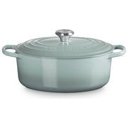 Le Creuset 21178297174430 Cocotte Ovale Evolution 4.7 L Ghisa Vetrificata per Gas Induzione Electric Ceramic colore Sea Salt