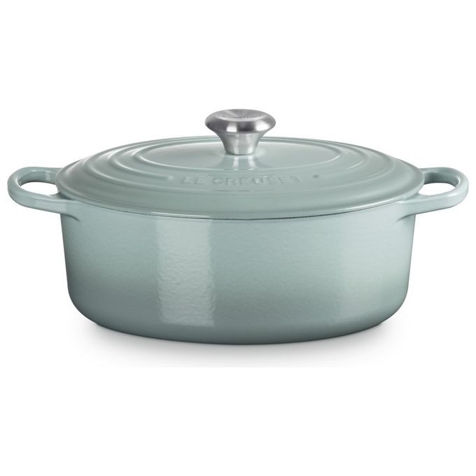 Le Creuset 21178297174430 Cocotte Ovale Evolution 4.7 L Ghisa Vetrificata per Gas Induzione Electric Ceramic colore Sea Salt