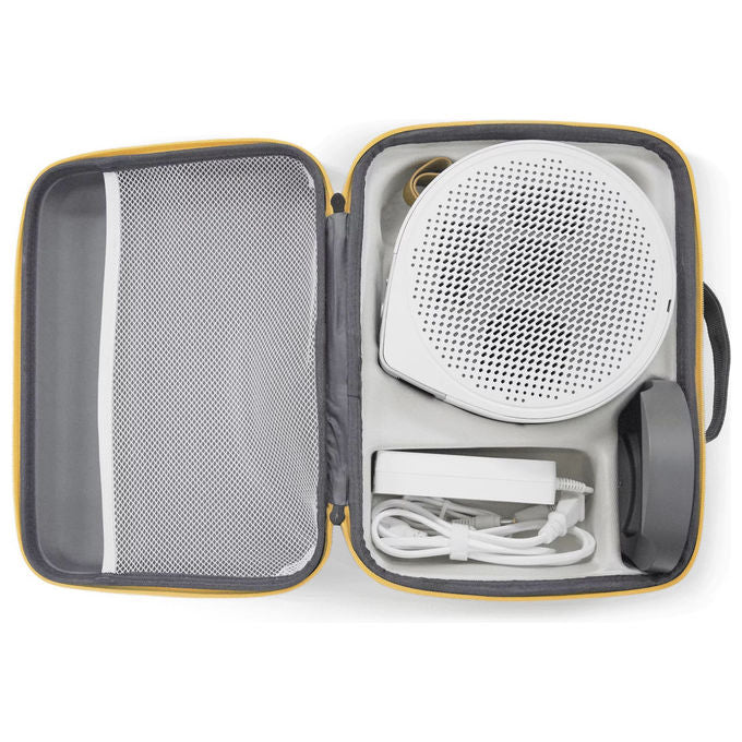 BenQ 5J.JSR09.001 Borsa per Proiettori GV31 e GV50 in Tessuto Melange Semi-impermeabile con Scomparti Accessori colore Grigio Giallo