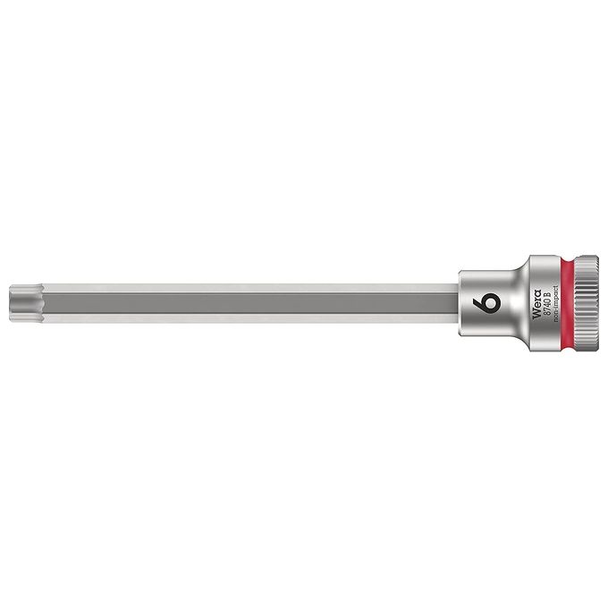 Wera Bicycle Set 8 KIT_ di 7 pezzi di inserti con azionamento da 3-8 per applicazioni in bicicletta con zigrinatura per migliore presa