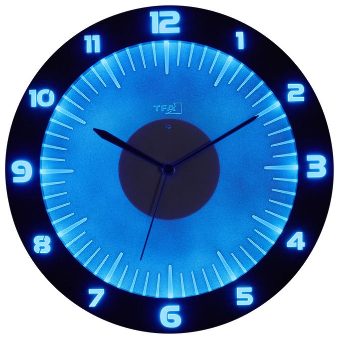 TFA Dostmann 60.3553.10 Orologio da parete analogico rotondo alimentato a batteria AA colore Grigio