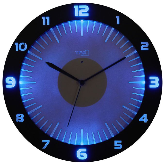 TFA Dostmann 60.3553.10 Orologio da parete analogico rotondo alimentato a batteria AA colore Grigio