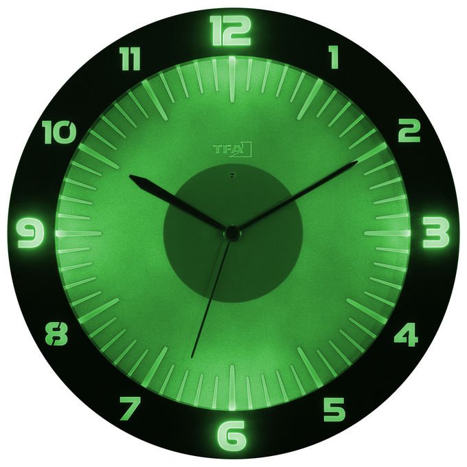TFA Dostmann 60.3553.10 Orologio da parete analogico rotondo alimentato a batteria AA colore Grigio
