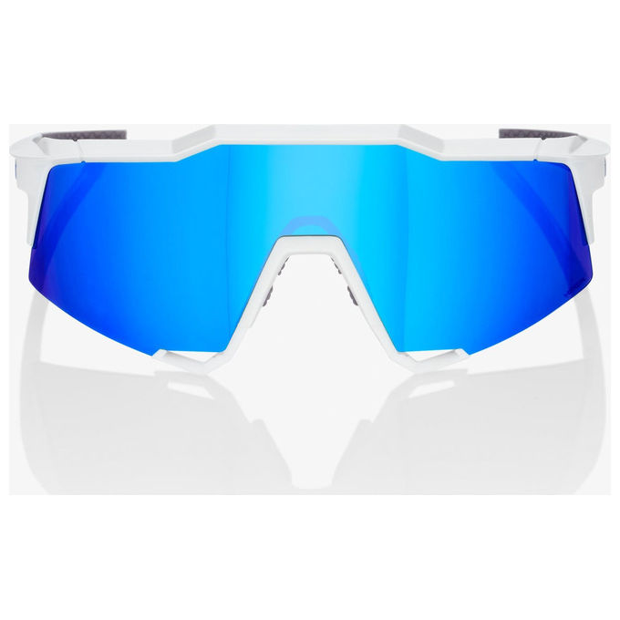 100% 60007-00012 Speedcraft Occhiali da Sole Avvolgenti con Lenti Fotocromatiche e a Specchio Blu Colore Bianco