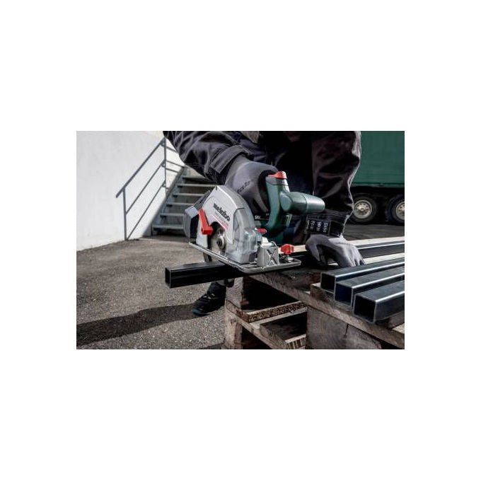 Metabo 600773840 MKS 18 LTX BL 58 Sega Circolare a Batteria Diametro Lama 16,5 cm Profondita' di Taglio 5,8 cm Motore Senza Spazzole Alimentazione 18 V colore Nero Verde Argento