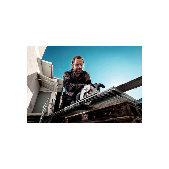 Metabo 600773840 MKS 18 LTX BL 58 Sega Circolare a Batteria Diametro Lama 16,5 cm Profondita' di Taglio 5,8 cm Motore Senza Spazzole Alimentazione 18 V colore Nero Verde Argento