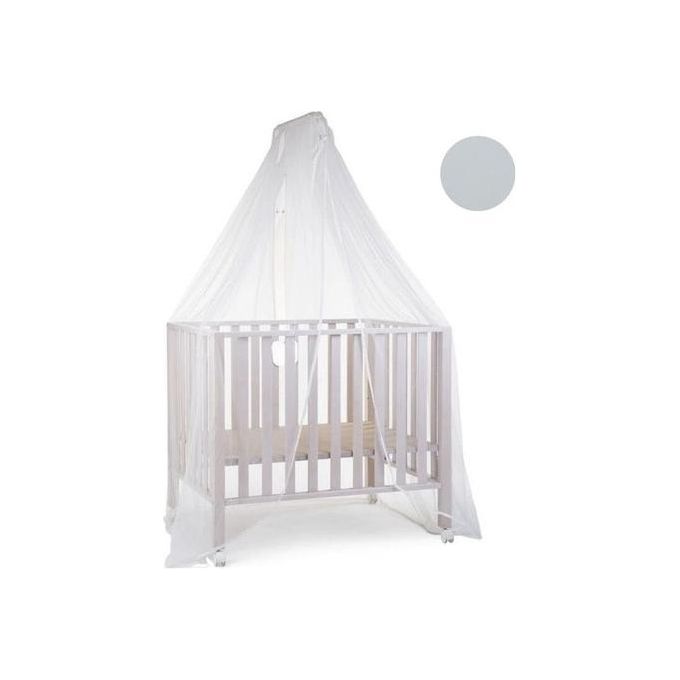 Baby Idea Zanzariera con Asta Tulle Bianco-Grigio
