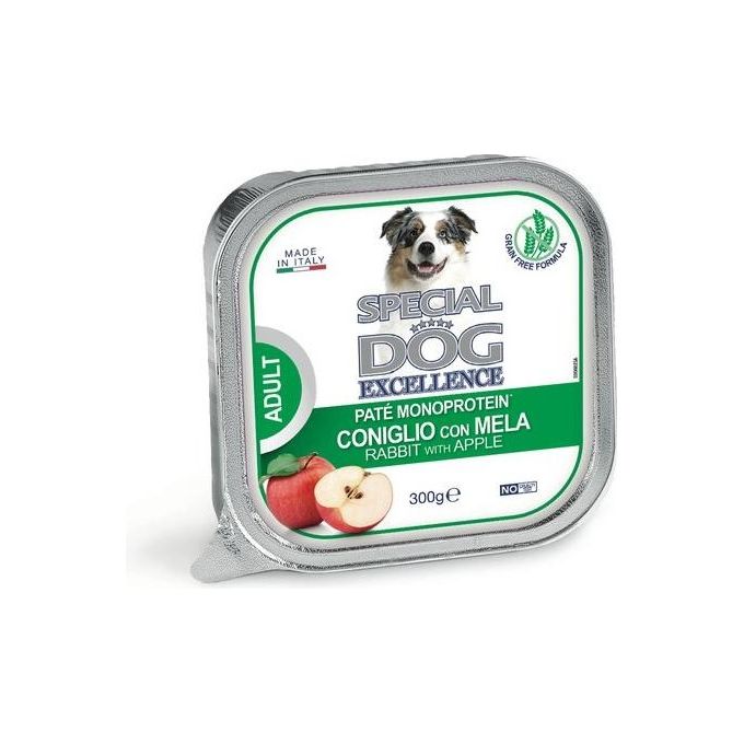 Monge Alimento Cani Pate' Coniglio-Mela 300gr