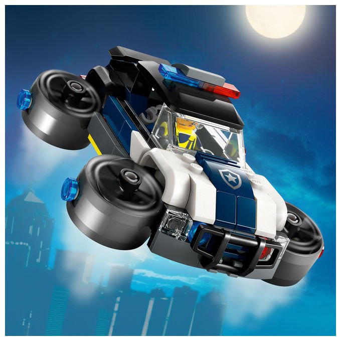 Lego city officina delle auto della polizia 60457, 489 pezzi, 4 minifigure, garage modulare, eta' 6+