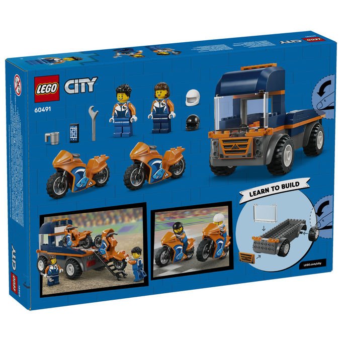 LEGO, Trasportatore di Moto 60491, City, per Bambini dai 4 Anni