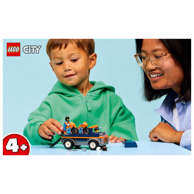 LEGO, Trasportatore di Moto 60491, City, per Bambini dai 4 Anni